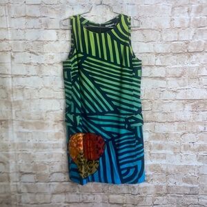 Desigual Ombré Striped A Line Sheath Dress Size 38 US Small